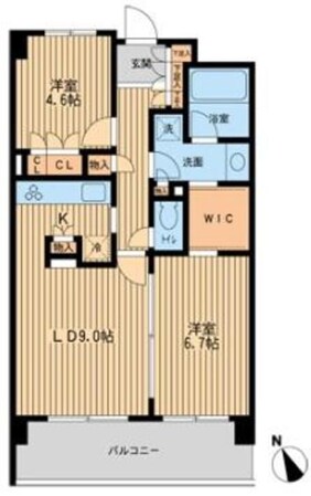 HF若林公園レジデンスの物件間取画像